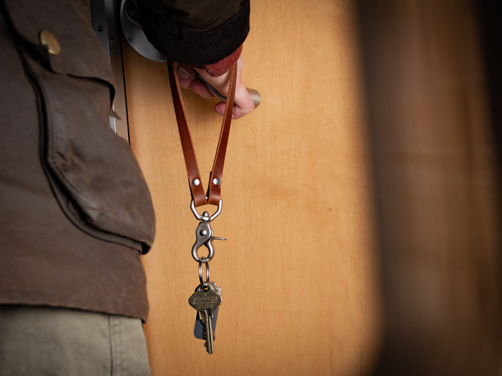 Key Lanyard - Leather Keychain - Handmade in Nova Scotia