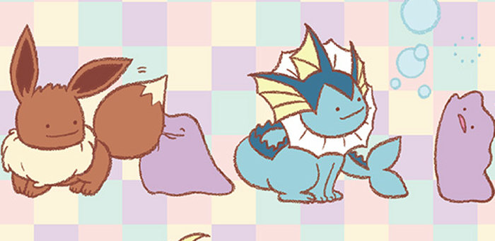 メタモンがイーブイたちに「へんしん」したカプセルトイが、ポケモン