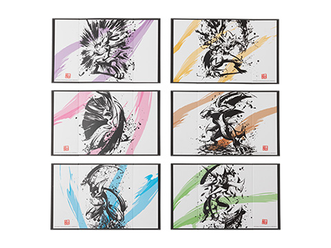 墨絵のポケモングッズ登場。ゲッコウガやルカリオ、ゼラオラ