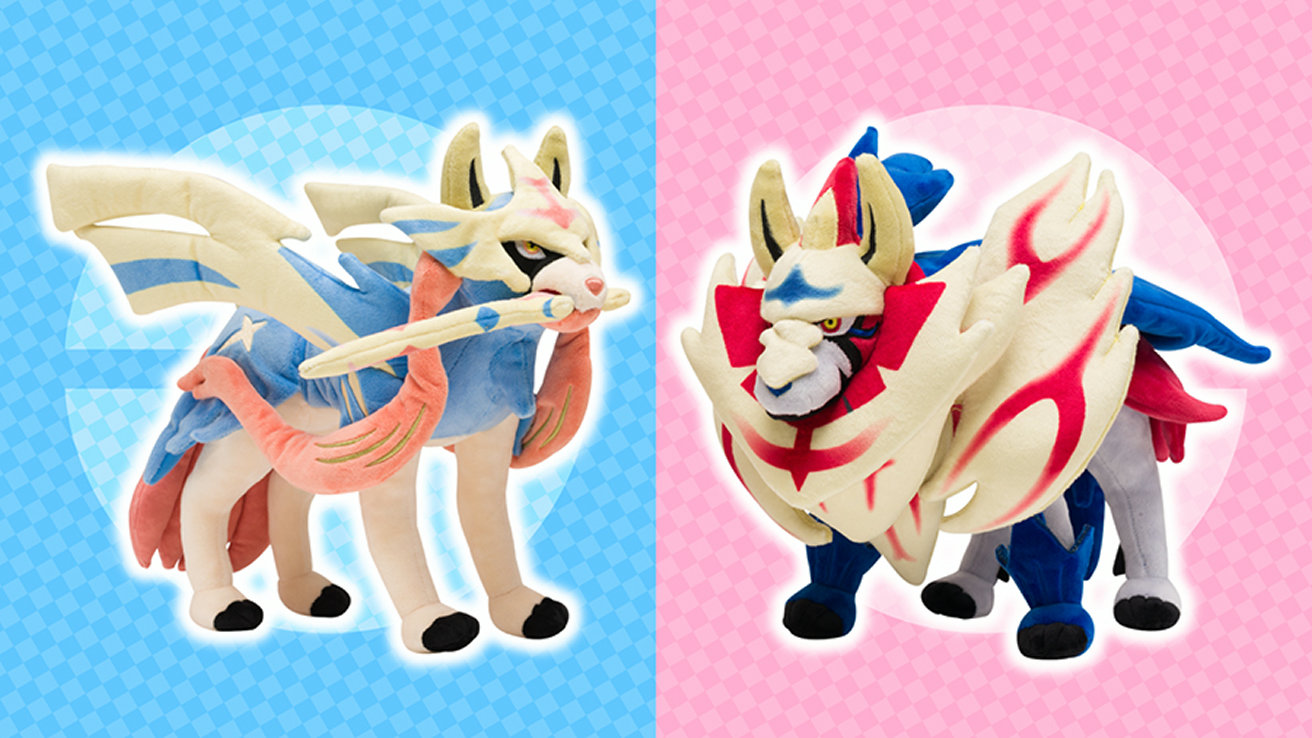 ポケモン ソード シールド、ザシアン＆ザマゼンタぬいぐるみ登場。等身