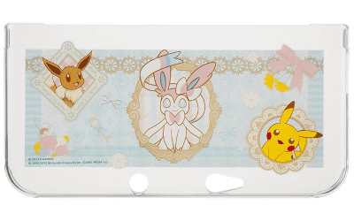 イーブイ」のシルエットが描かれた、3DS LLのカバーが発売