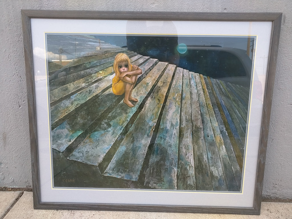 Margaret Keane 70s ヴィンテージポスター 額付「ALONE」