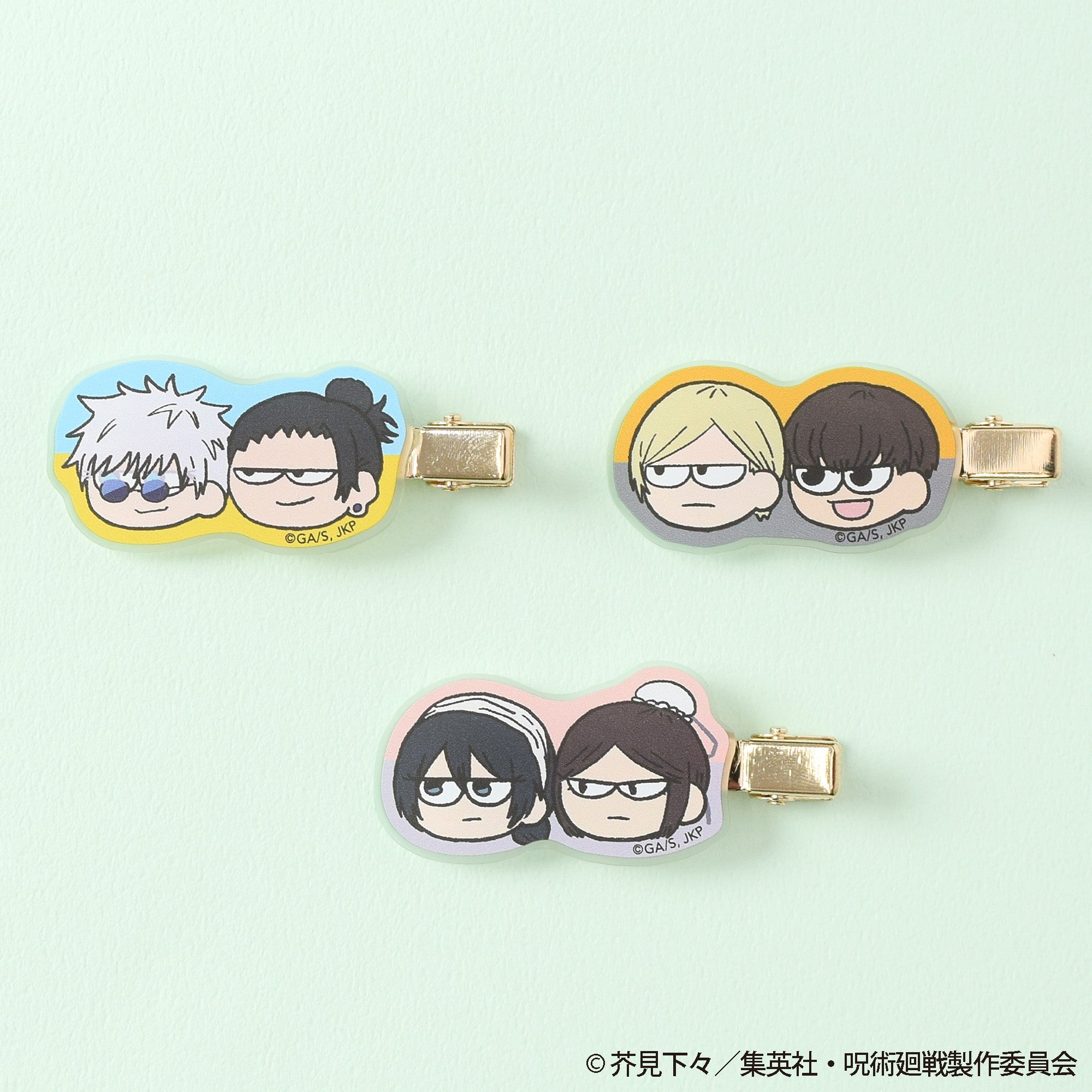 クリップ】呪術廻戦 ジロリヘアクリップ -懐玉・玉折- (五条悟＆夏油