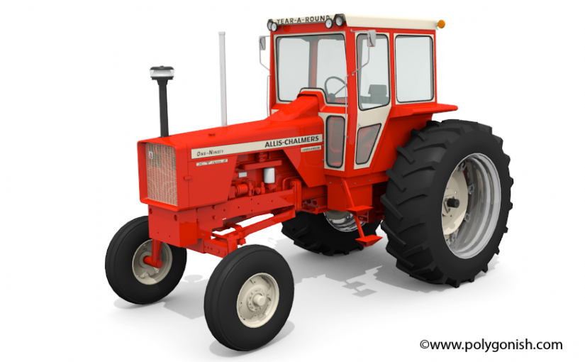 Allis Chalmers 190 - Polygonish - 3D Model Store