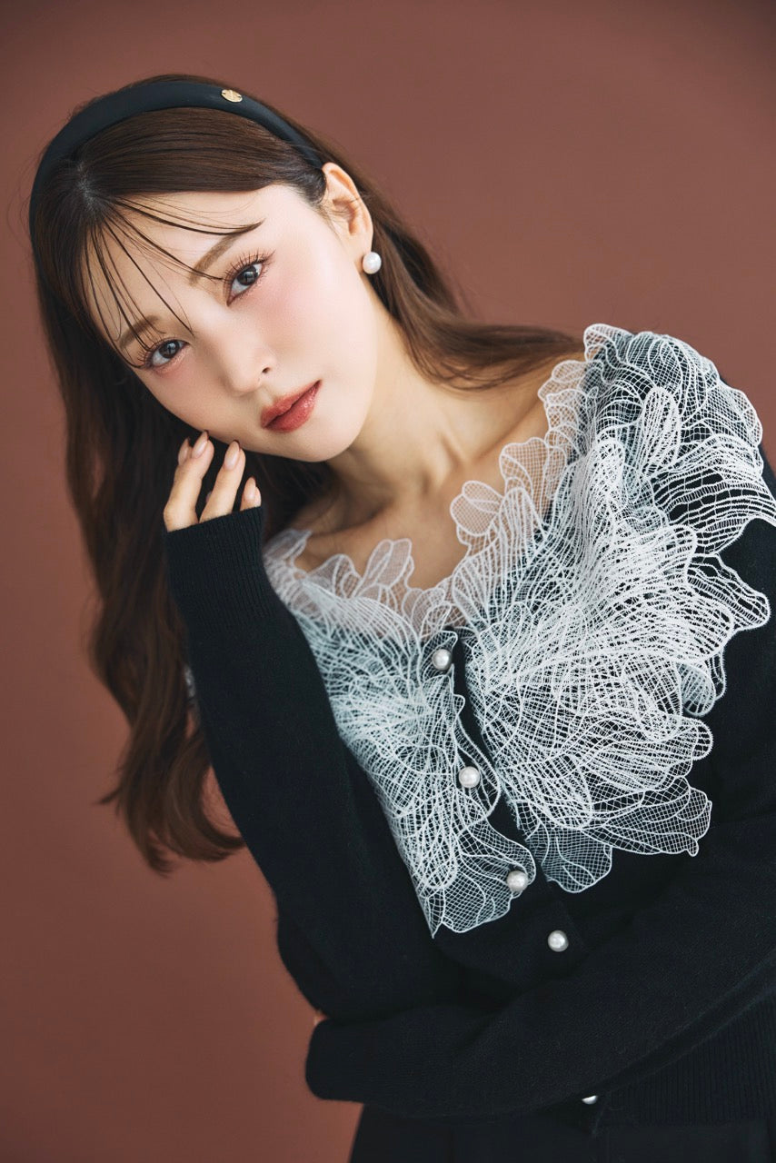 レースフリルカーディガン – poláura OFFICIAL ONLINE STORE