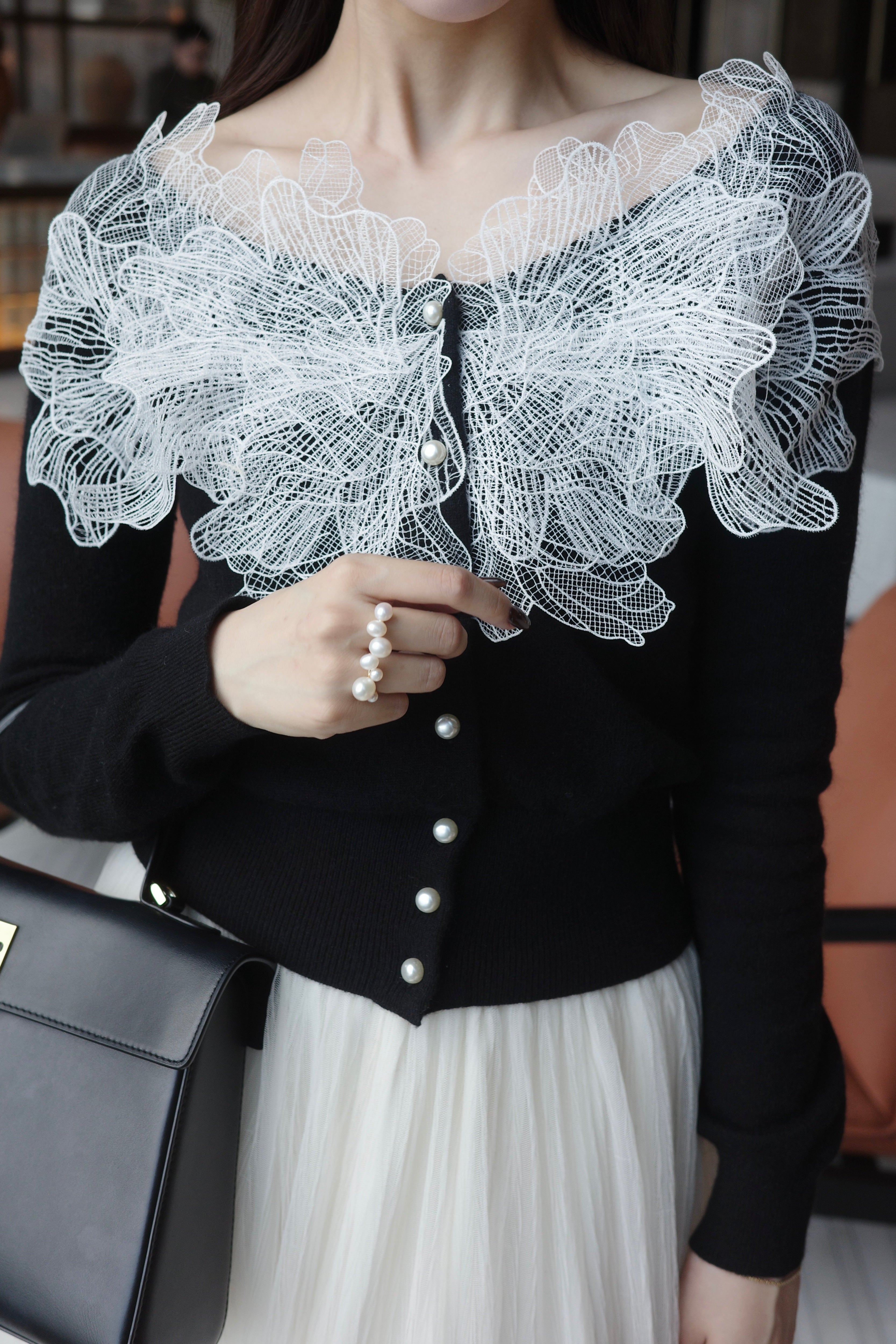 レースフリルカーディガン – poláura OFFICIAL ONLINE STORE