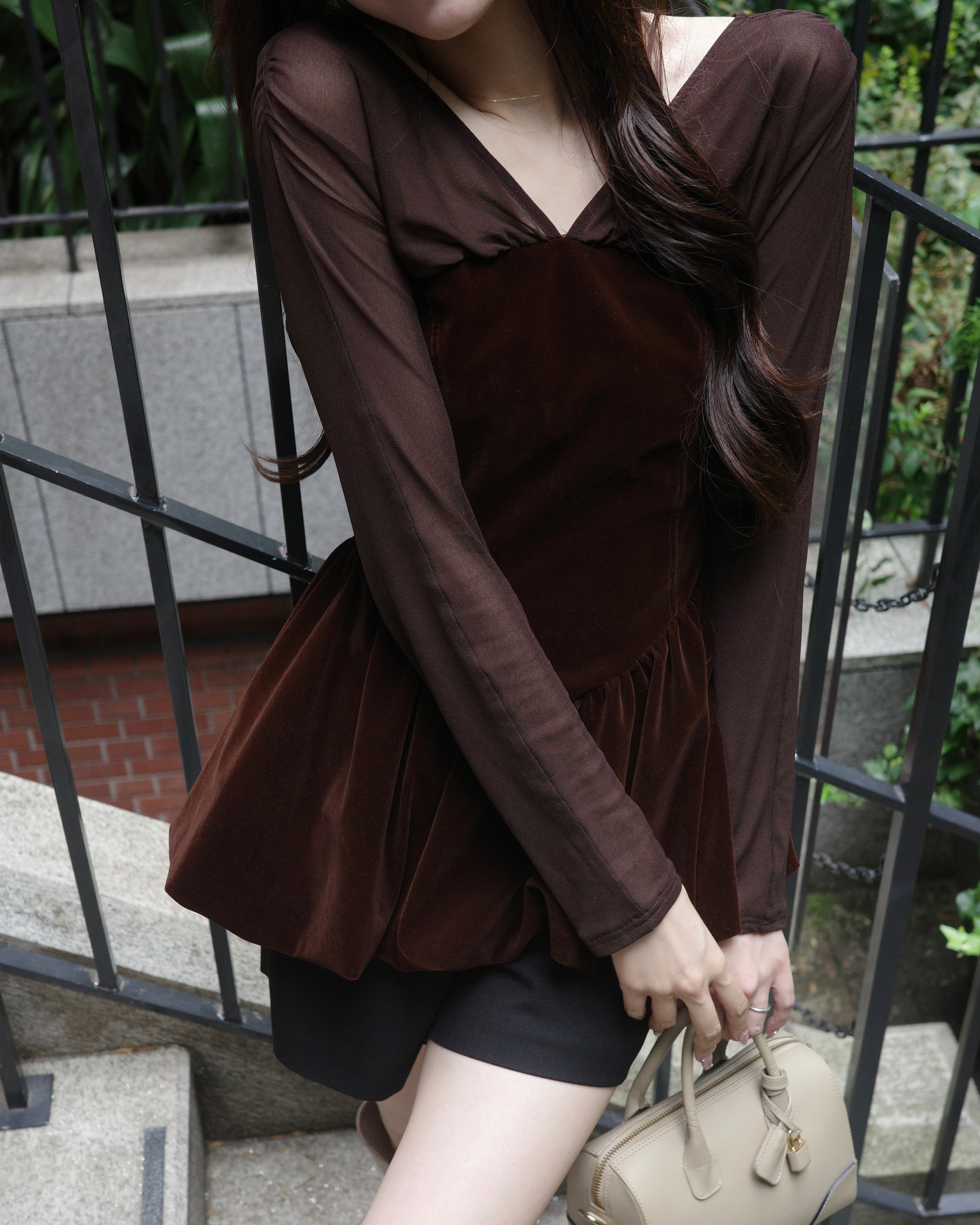 ベロアビスチェバルーントップス – poláura OFFICIAL ONLINE STORE