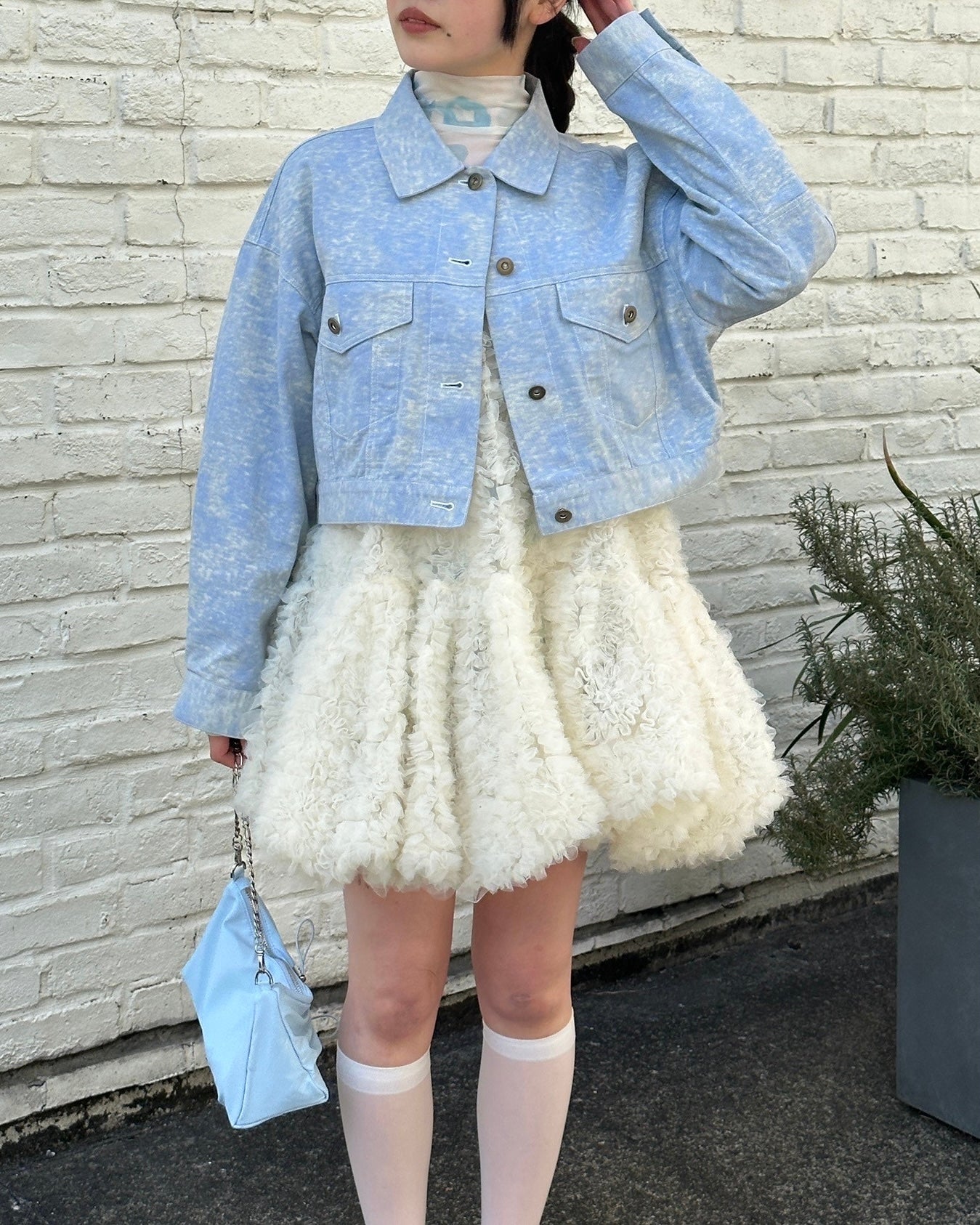 Tulle balloon tunic