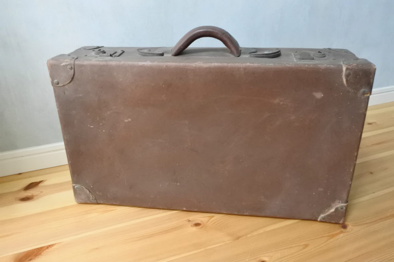 ビンテージ・昭和レトロ】ペーパートランク・スーツケース／旅行鞄