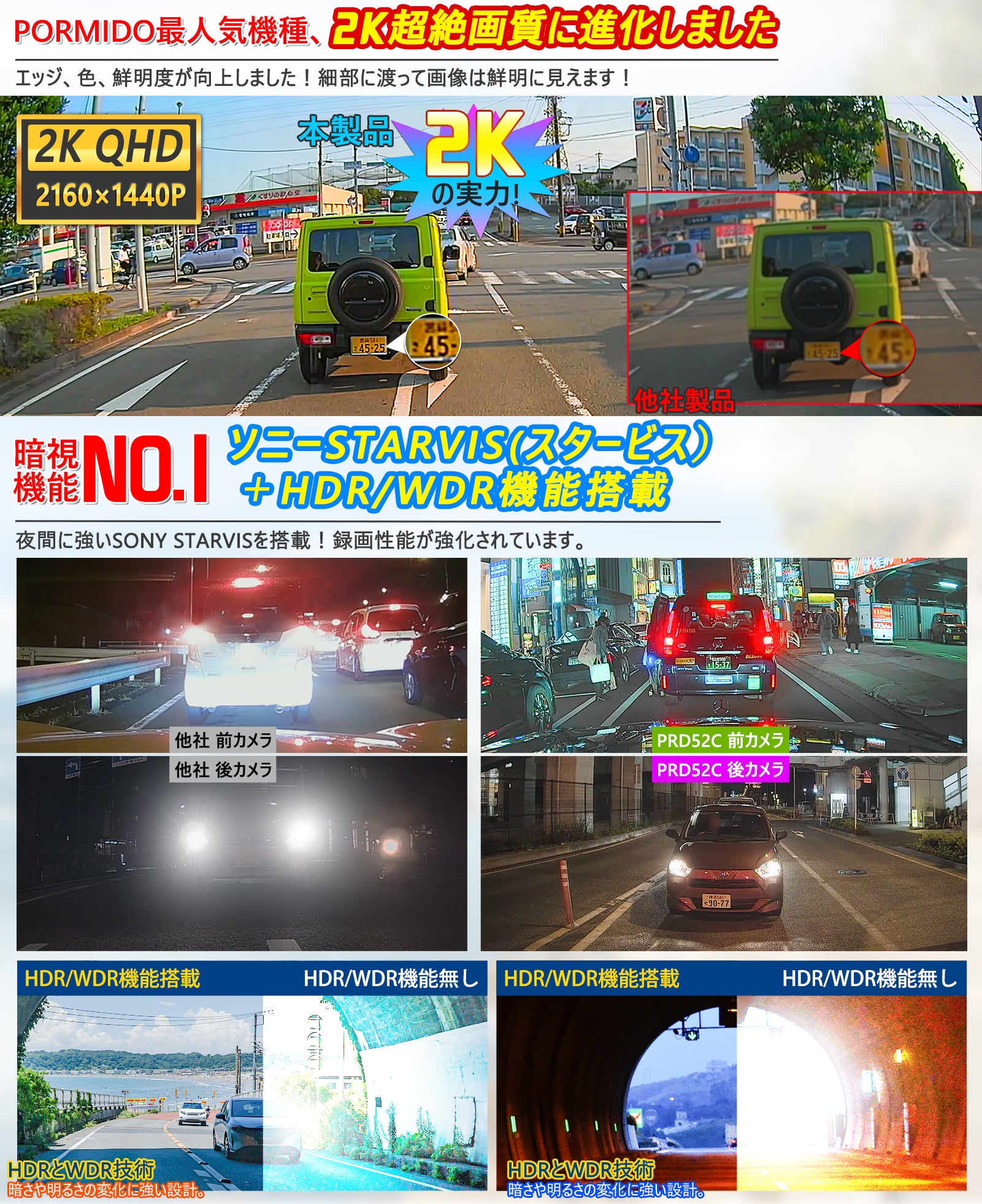 PRD52C ミラー型ドライブレコーダー – PORMIDO