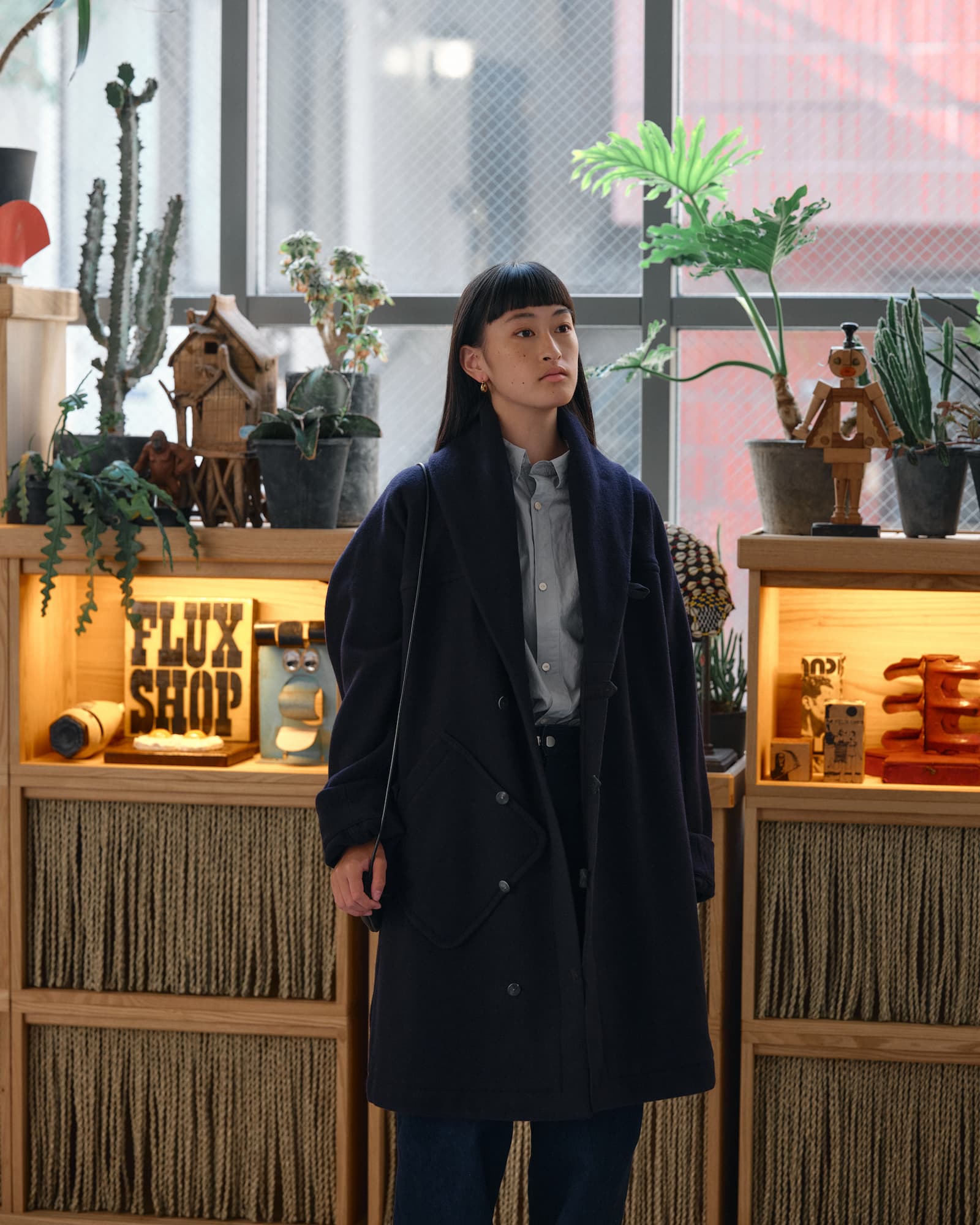 Collar Coat Solid Wool – POSTALCO