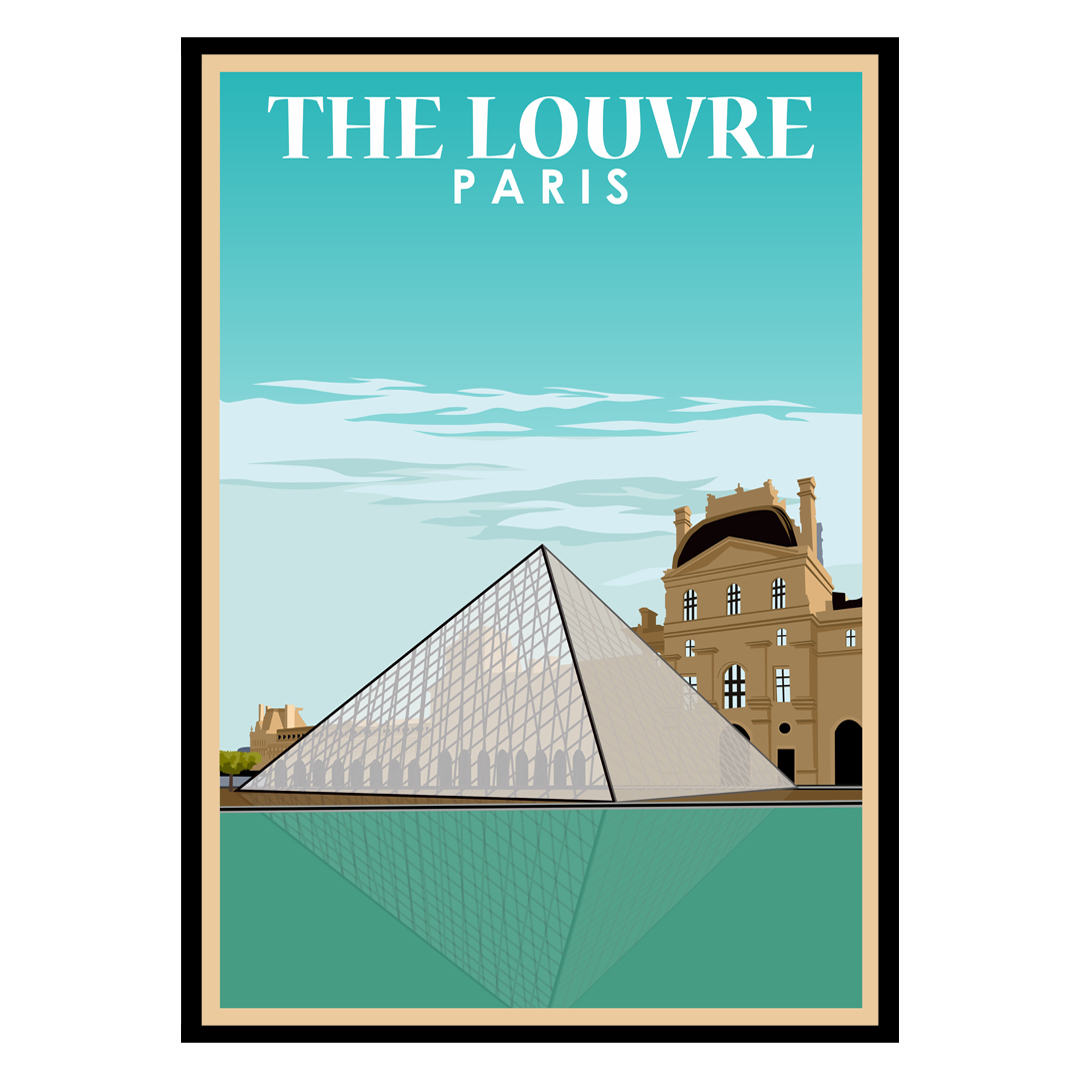 The Louvre Paris Poster | Poster Nature: Art Prints