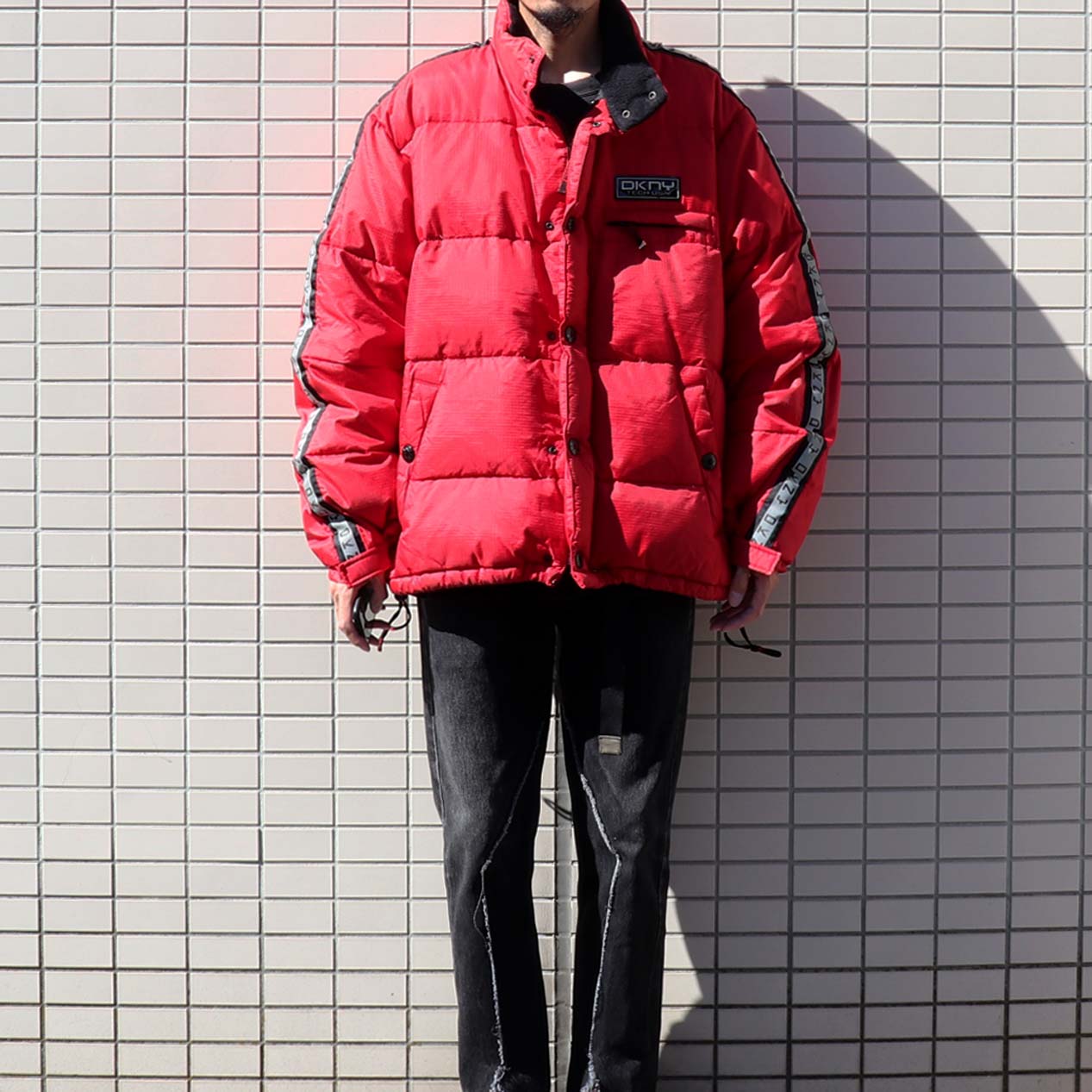 POST JUNK / 90's DKNY ACTIVE Rip-Stop Nylon Down Jacket [L]