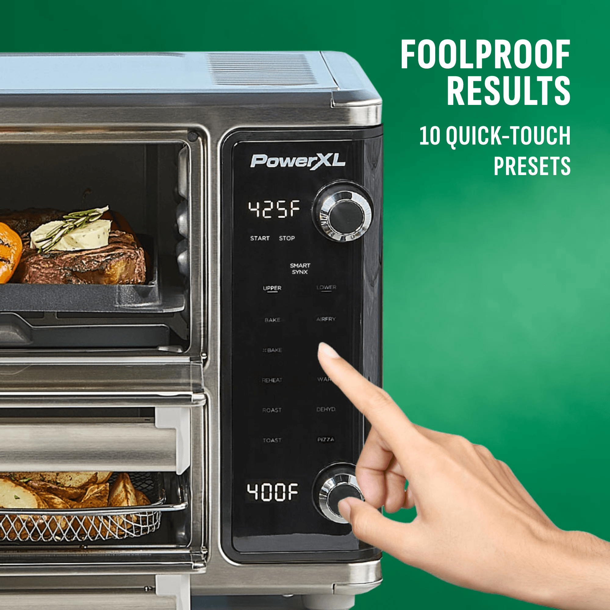 SMARTSYNX™ DUAL DOOR OVEN – PowerXL