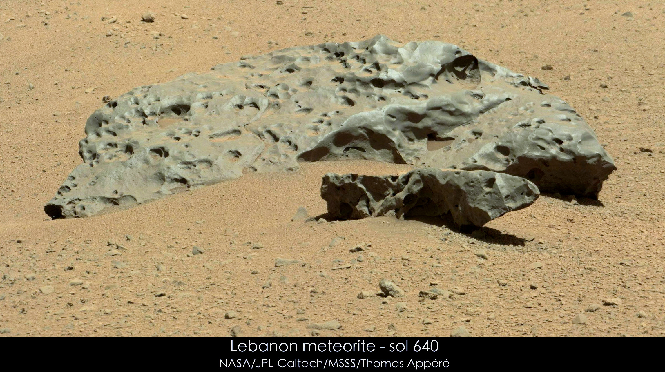 Lebanon meteorite, Curiosity sol 640 | The Planetary Society