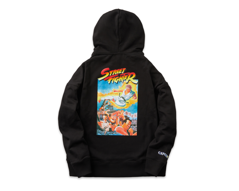 STREET FIGHTER +1F THE ORIGIN HOODIE / BLACK | ストリート