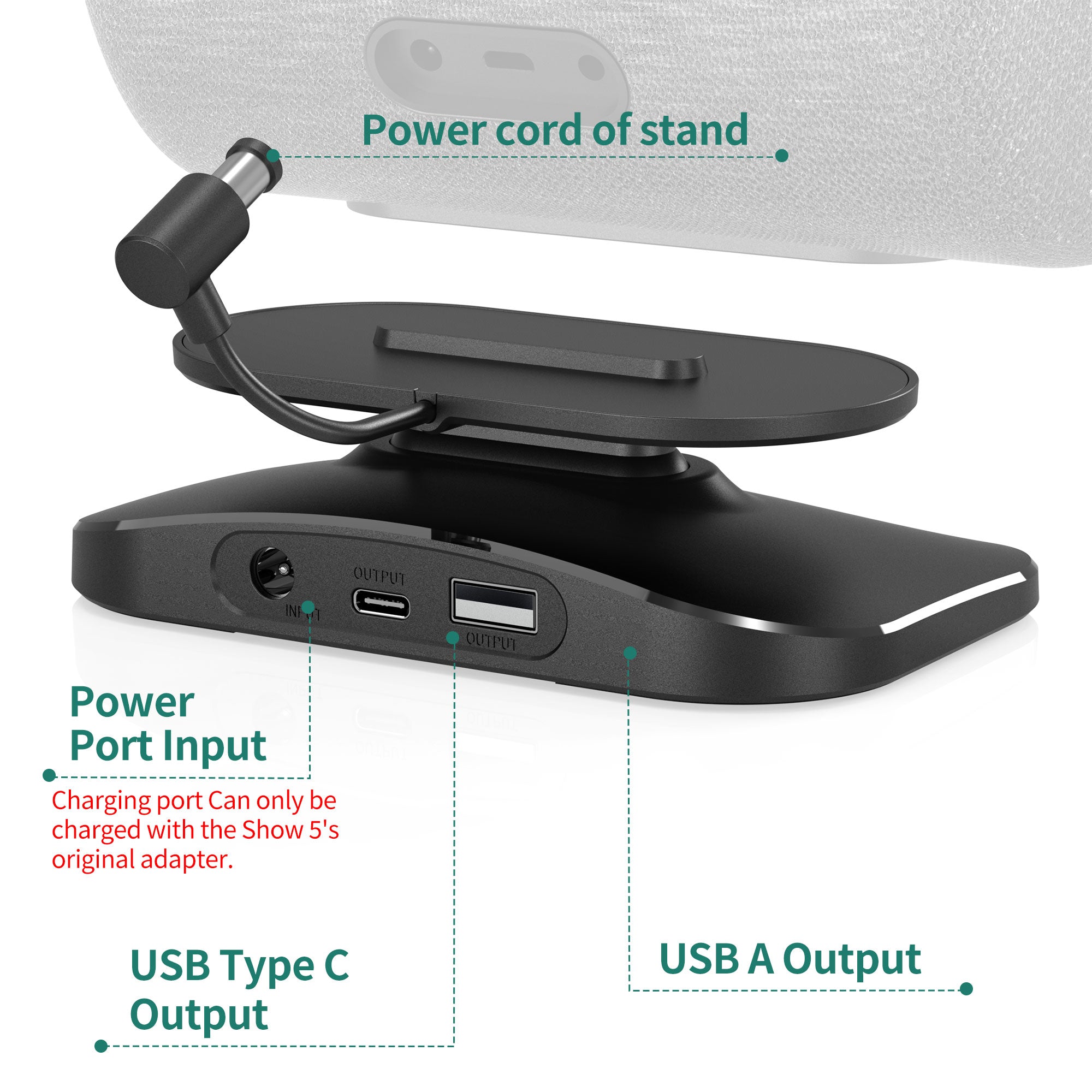 Made for Amazon Alexa Echo Show 8 (1st & 2nd Gen) Adjustable Stand