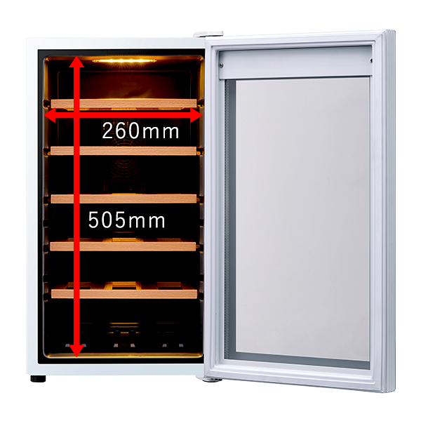 18ボトル BWC-018PS(W) | ワインセラー PlusQ（プラスキュー）公式サイト