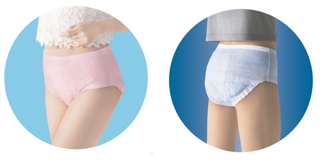 普段の下着のはき心地にこだわった、すっきりシルエットの使いきり吸水