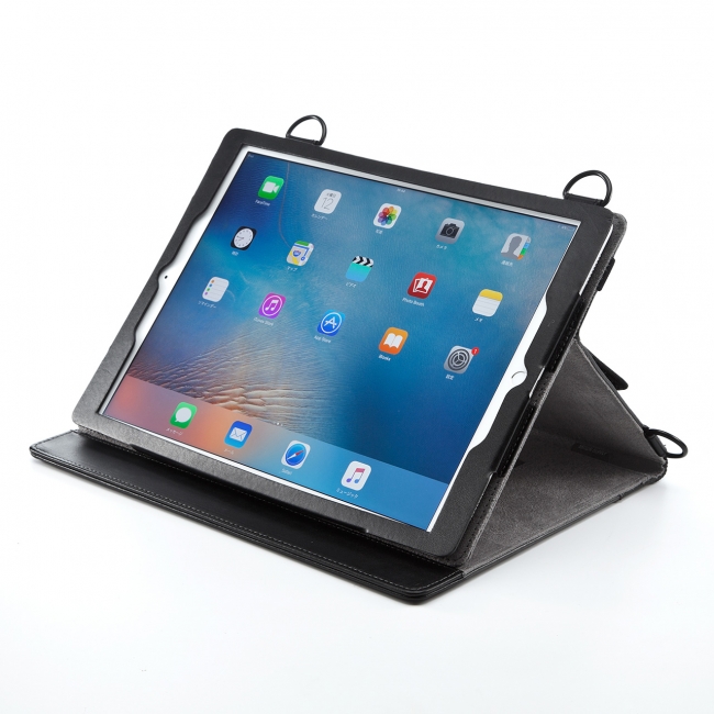 ショルダーベルト、スタンド機能付き12.9インチiPad Proケースを発売