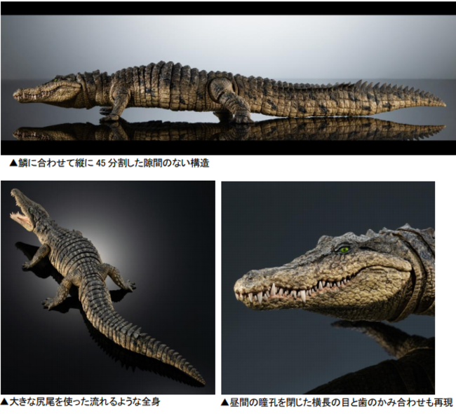 全長約 5 メートルのナイルワニを1/12サイズで忠実に再現！シリーズ最