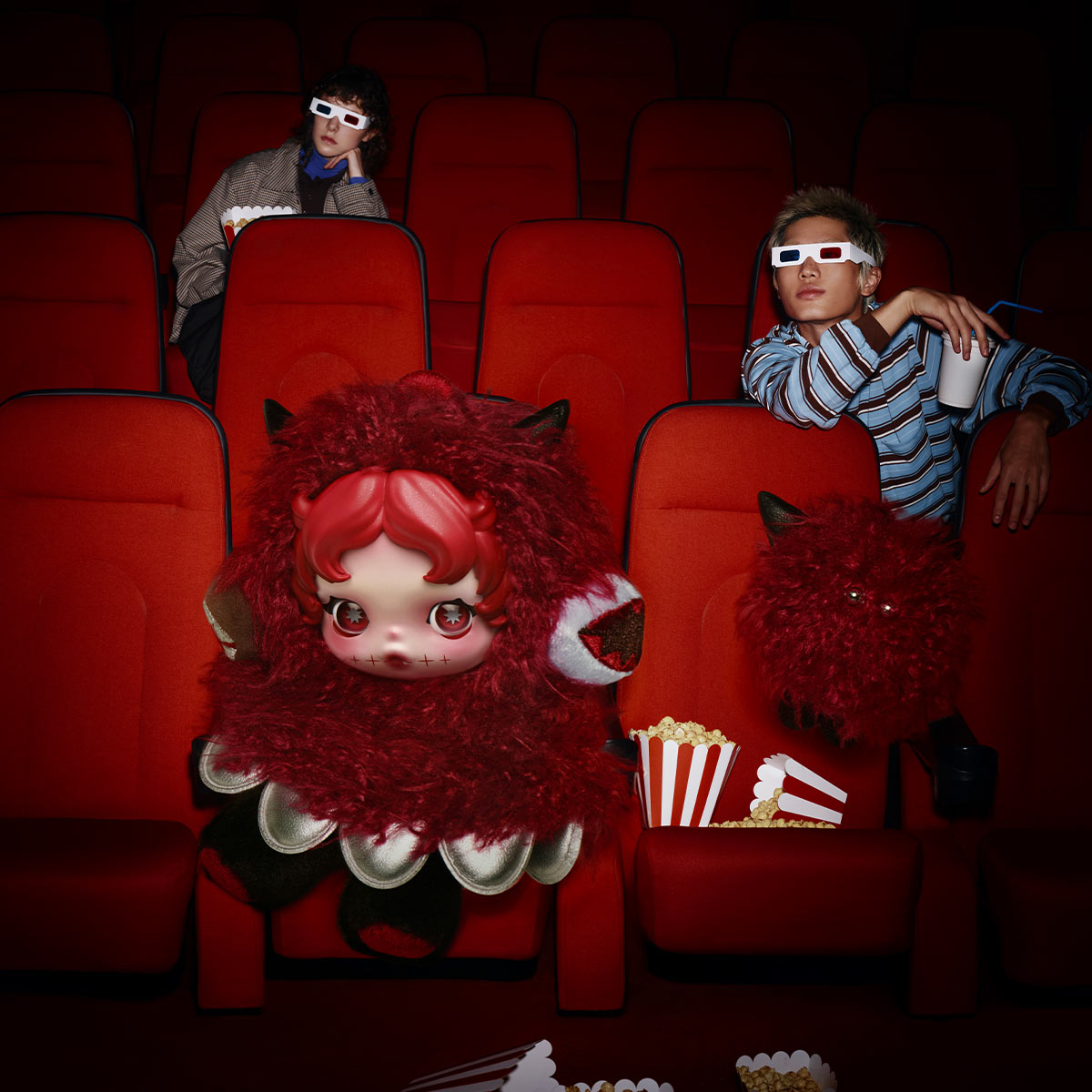 SKULLPANDA You Found Me! シリーズ ぬいぐるみペンダント - POP MART