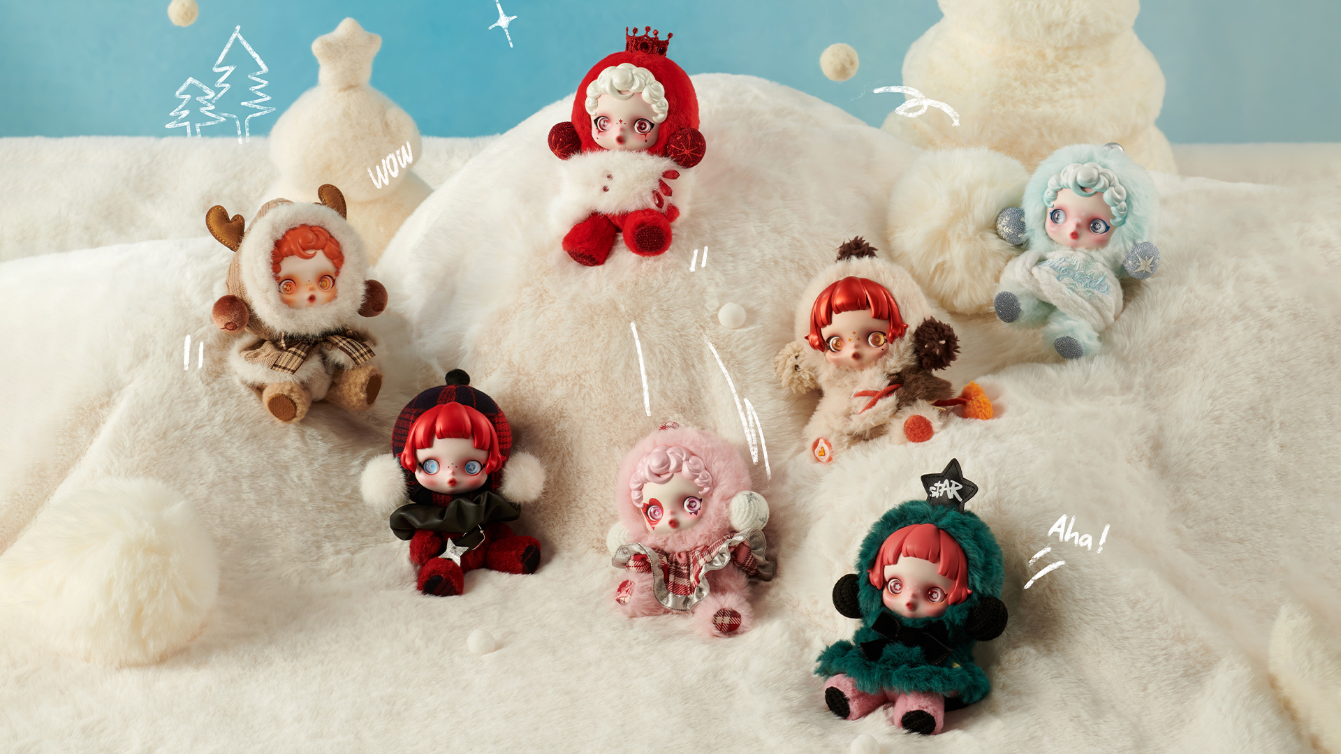 SKULLPANDA Winter Symphony Series Plush - POP MART (United States)