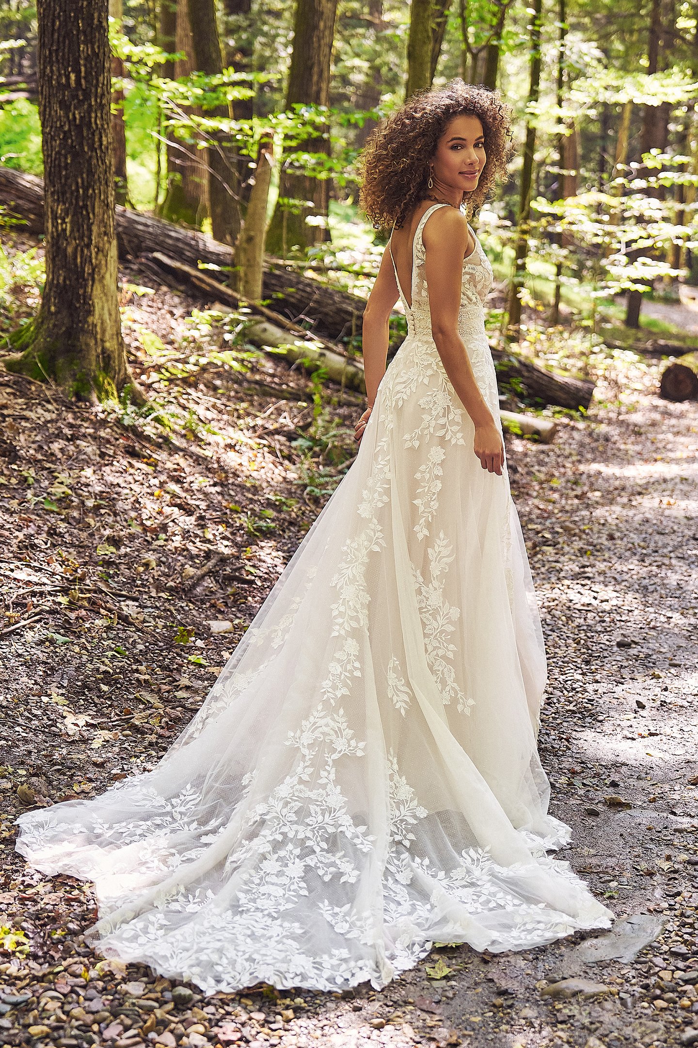 66291: Sparkle Tulle A-line Bridal Dress with Sequined Lace