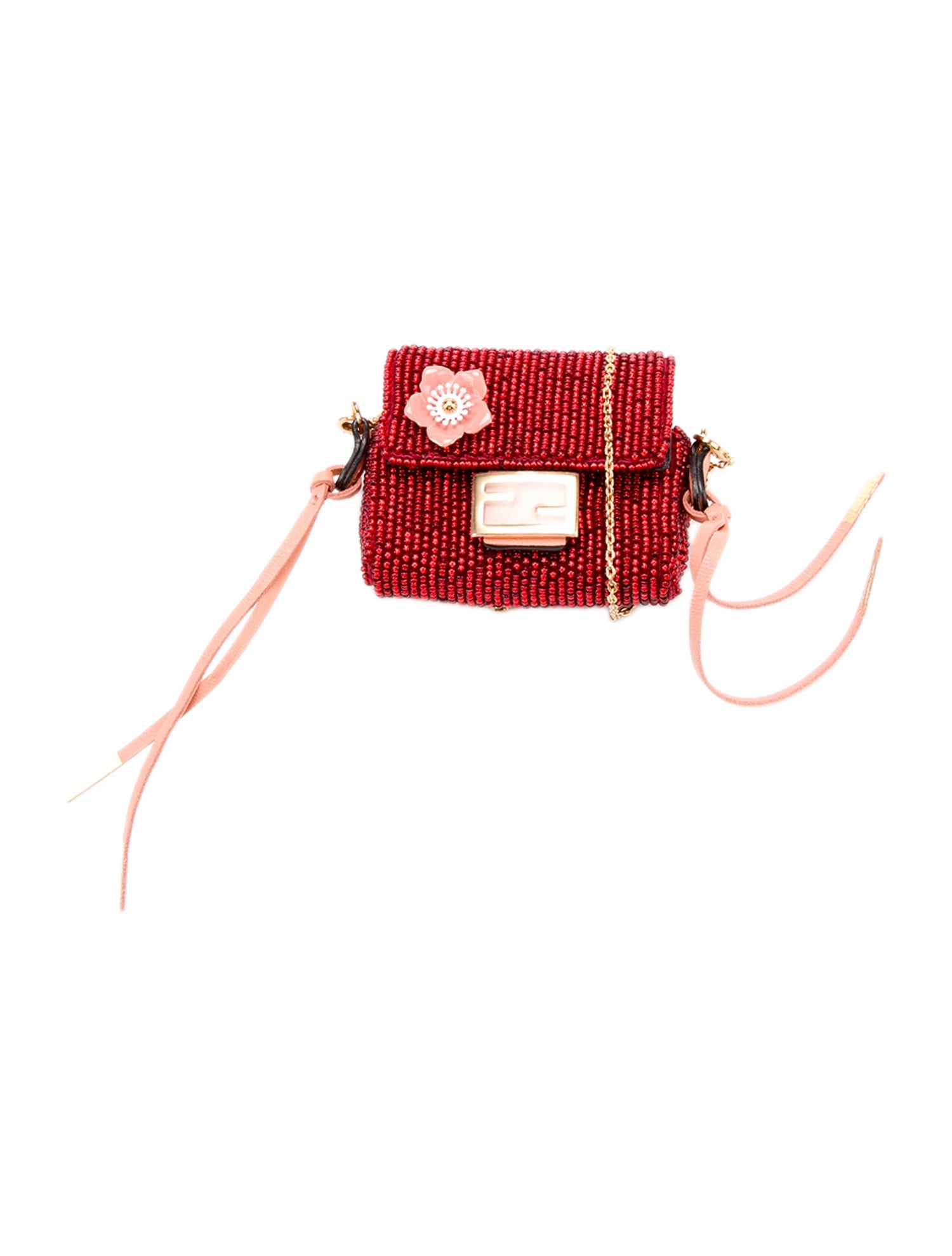 Fendi Beaded Airpods Case - Red Technology, Accessories