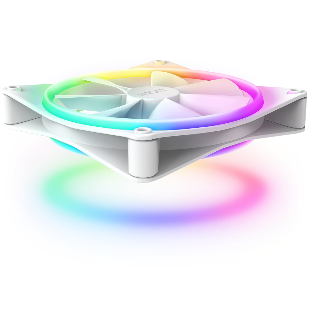 Bộ 2 fan NZXT F140 RGB DUO Twin Pack | Trắng, kèm hub