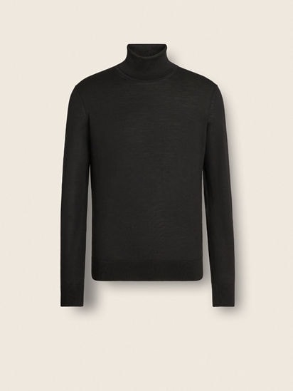 ブラック Cashsetaタートルネック FW25 22504672 | Zegna JP