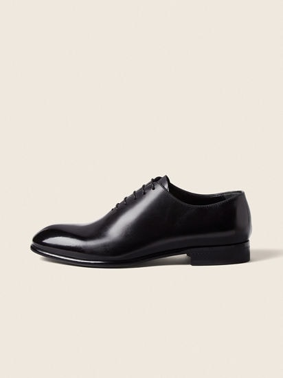 Black Leather Vienna Oxford Shoes FW25 22067778 | Zegna US