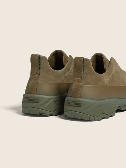 Khaki Suede and Leather Triple Stitch™ Monte Sneakers FW25