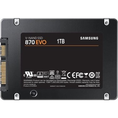 Samsung 870 Evo 1tb SSD Disk MZ-77E1T0BW 560 - 530 Mb/s, Fiyatı