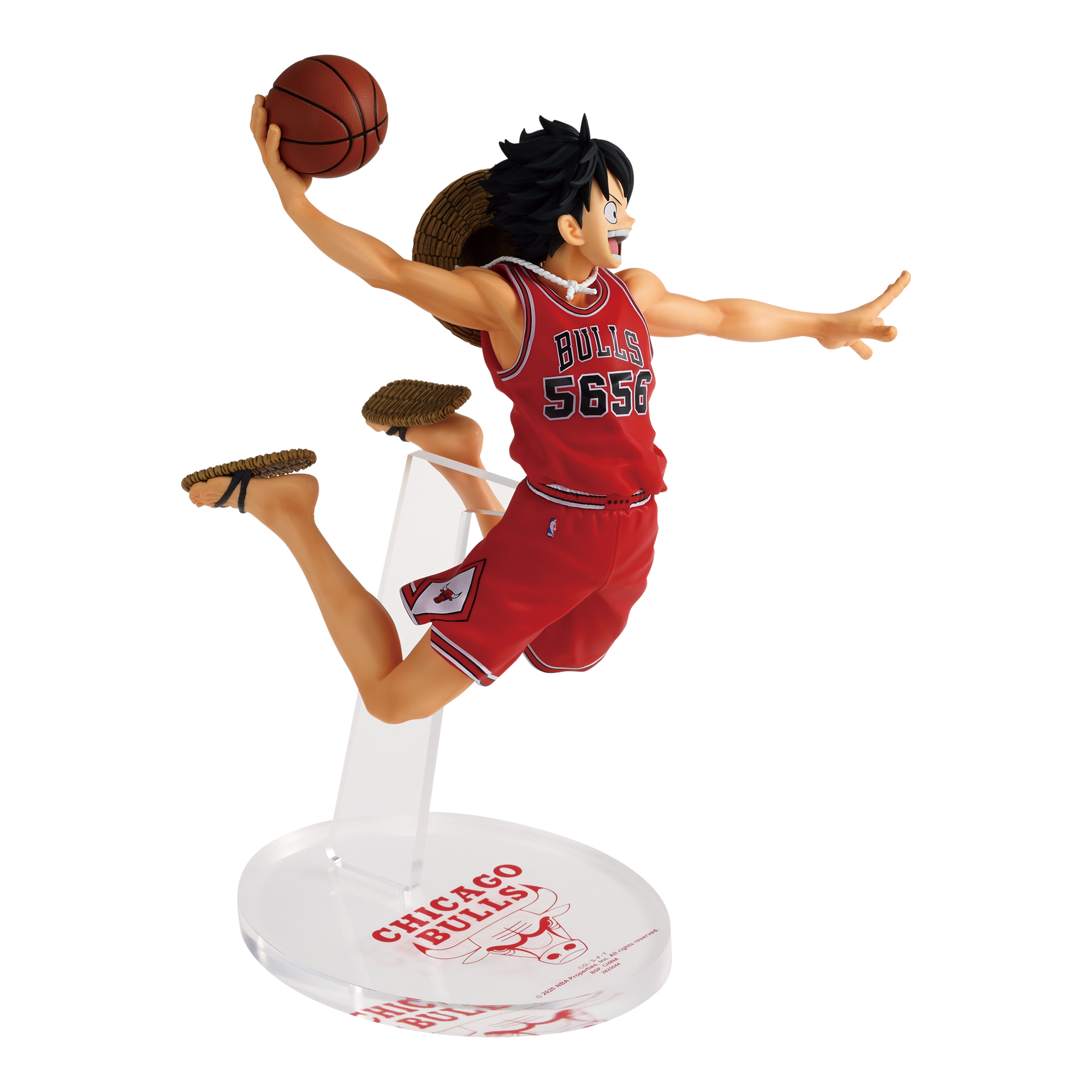 ONE PIECE ×NBA MASTER STARS PIECE THE MONKEY.D.LUFFY CHICAGO BULLS