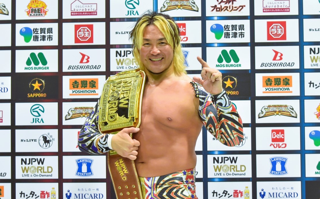 新日本】棚橋弘至新社長がTV王座を奪取！社長とレスラーの二刀流で世界