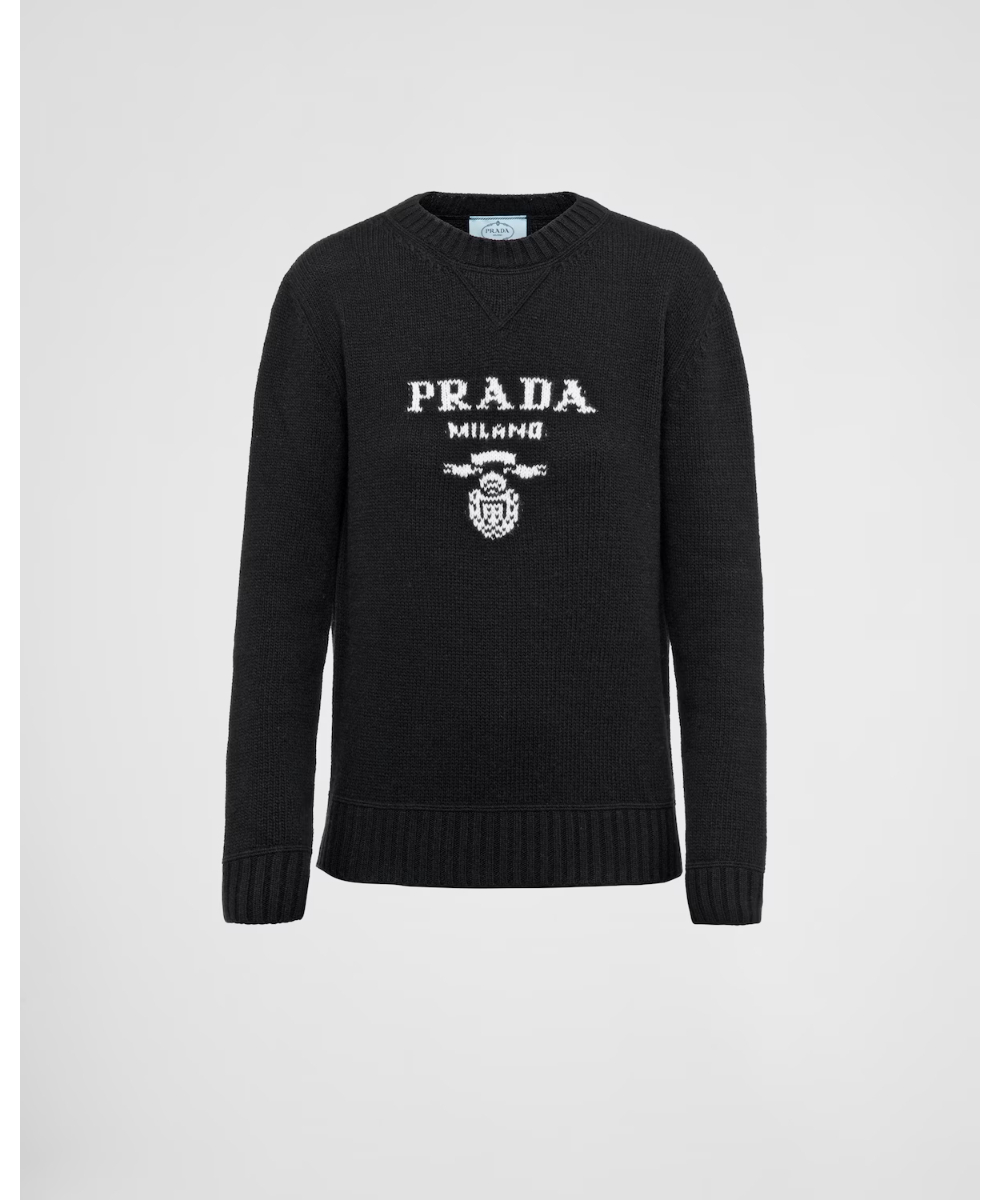 PRADA/プラダ_Women通販 | PRADAロゴ カシミヤxウール クルーネック