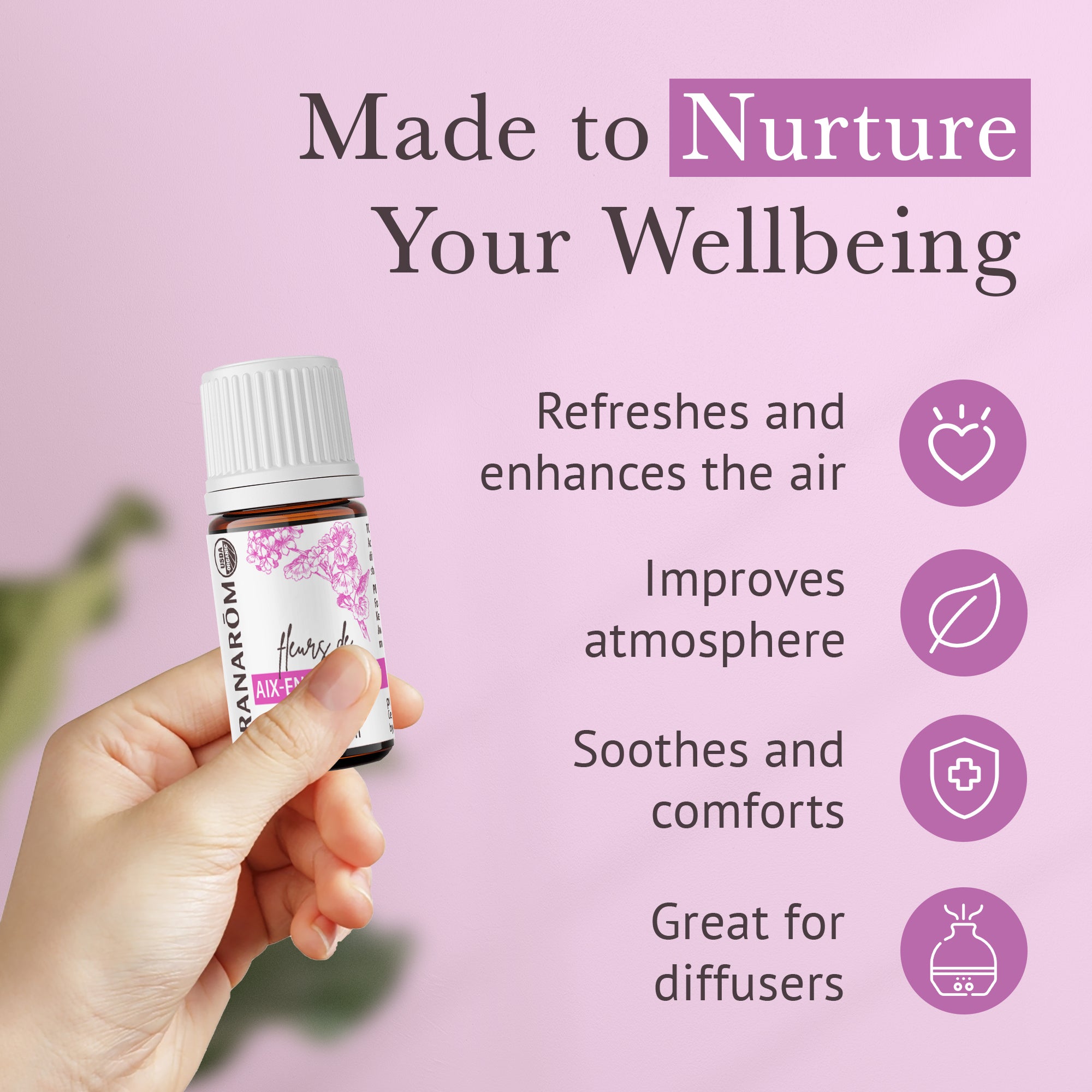 Aix-en-Provence Essential Oil Diffusion Blend - Bio | Pranarôm