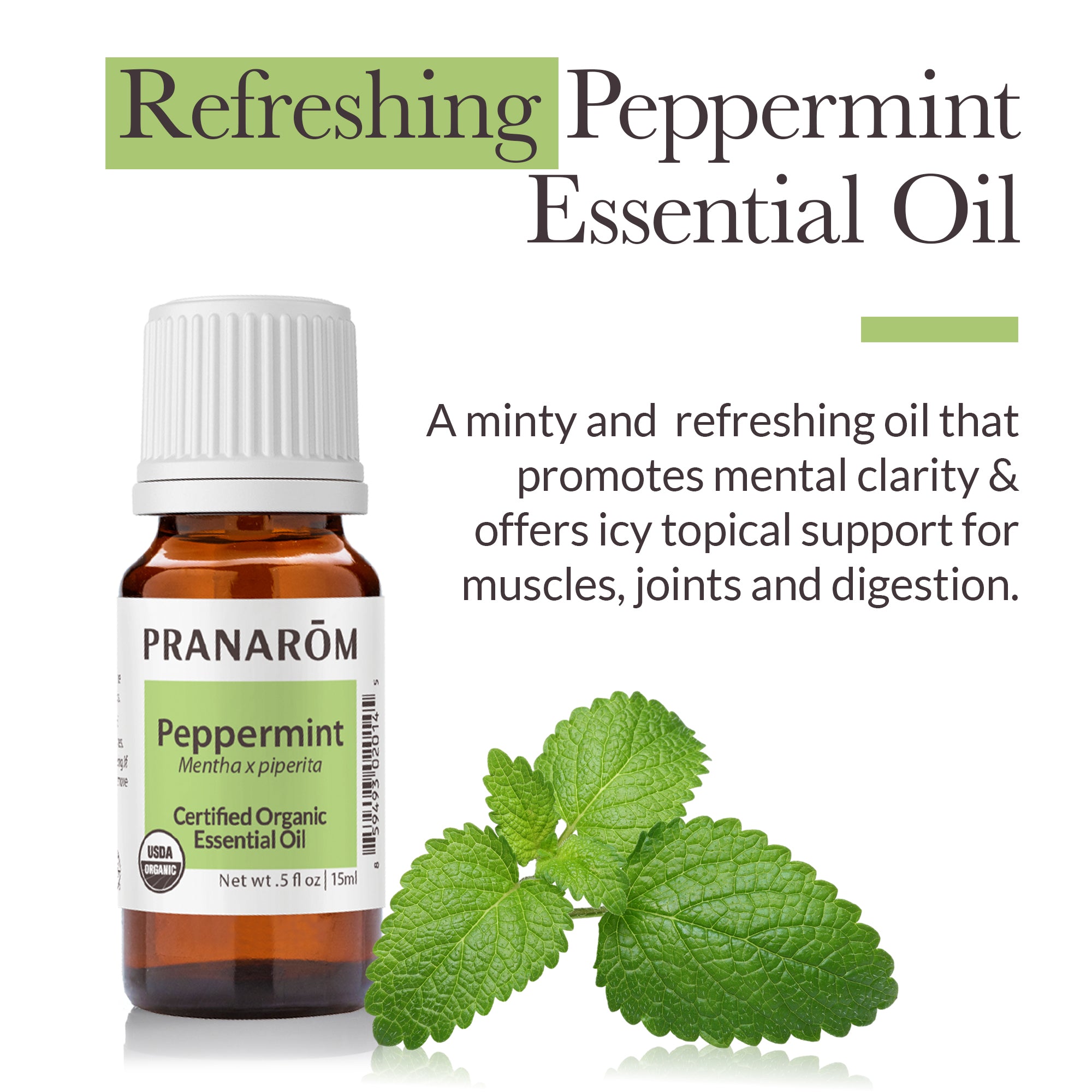 Peppermint Essential Oil - Bio | Pranarôm