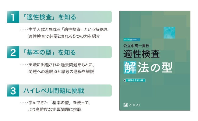 Z会の通信教育】公立中高一貫校合格を目指す新小学5年生に、『適性