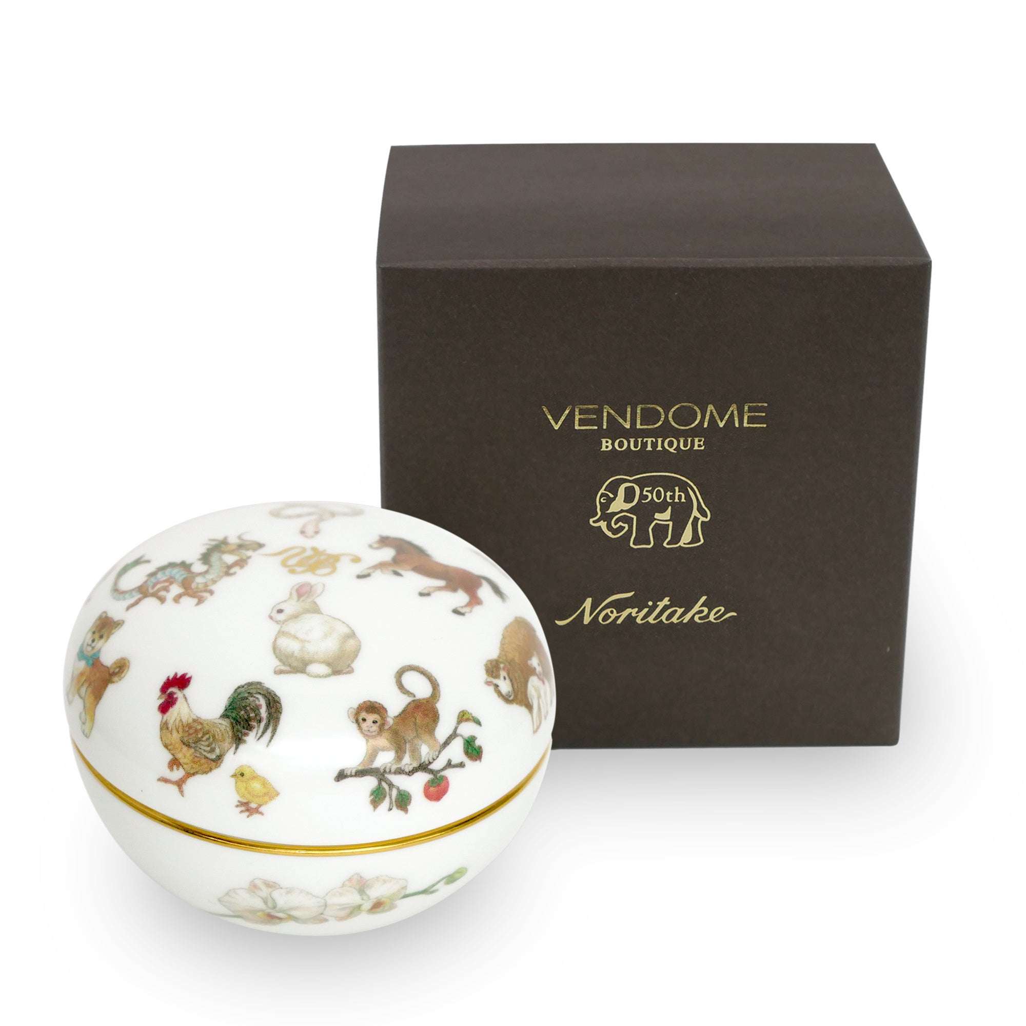 ヴァンドームブティック】華やかな胡蝶蘭ネックレスとノリタケの