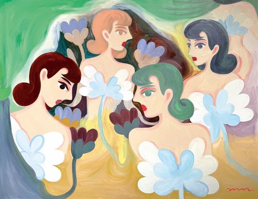 銀座 蔦屋書店】まるで生き物の様な特徴的な花と無表情な女性を