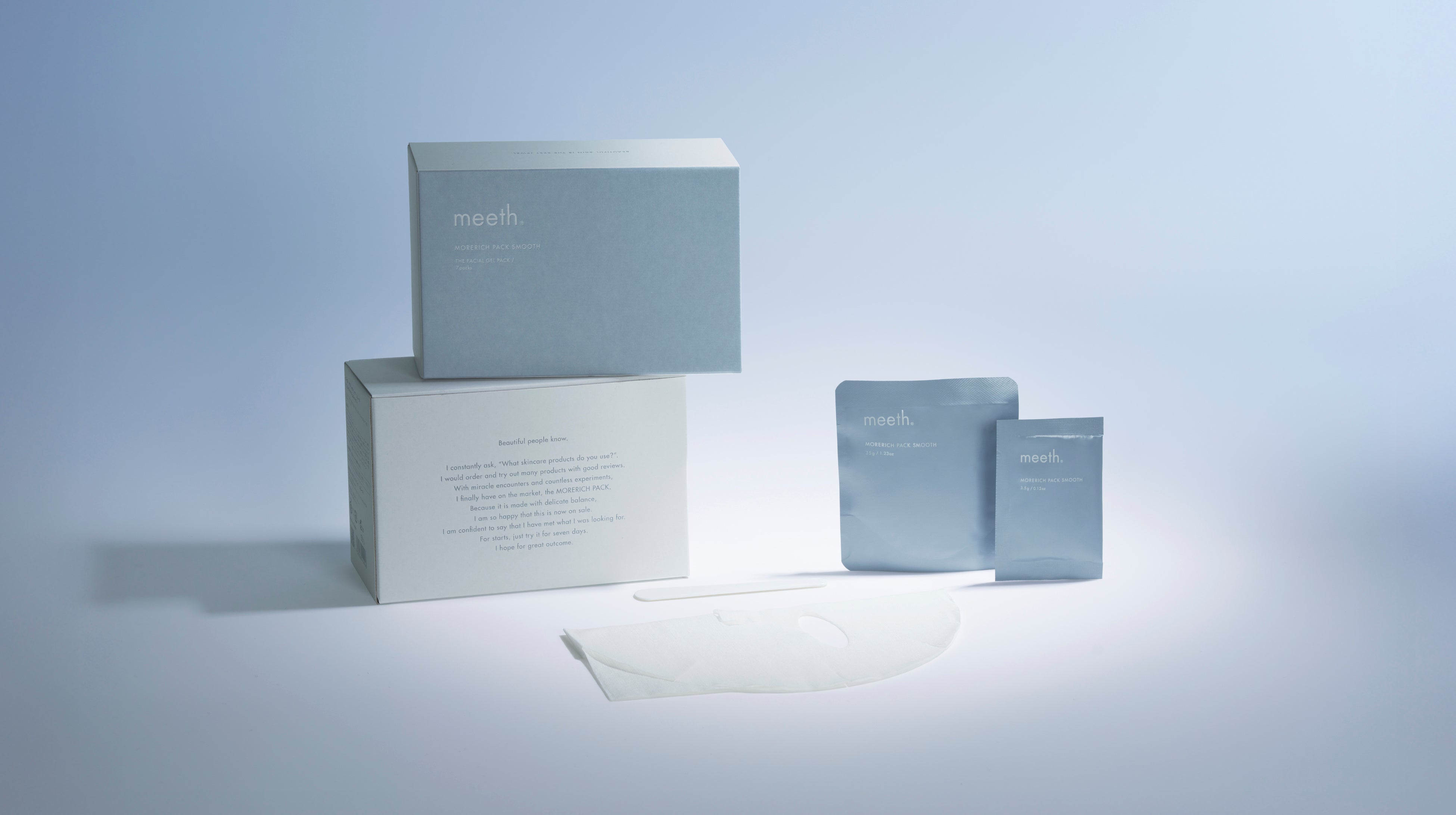 スキンケアブランド〝 meeth / ミース 〟を代表する炭酸ガスパック