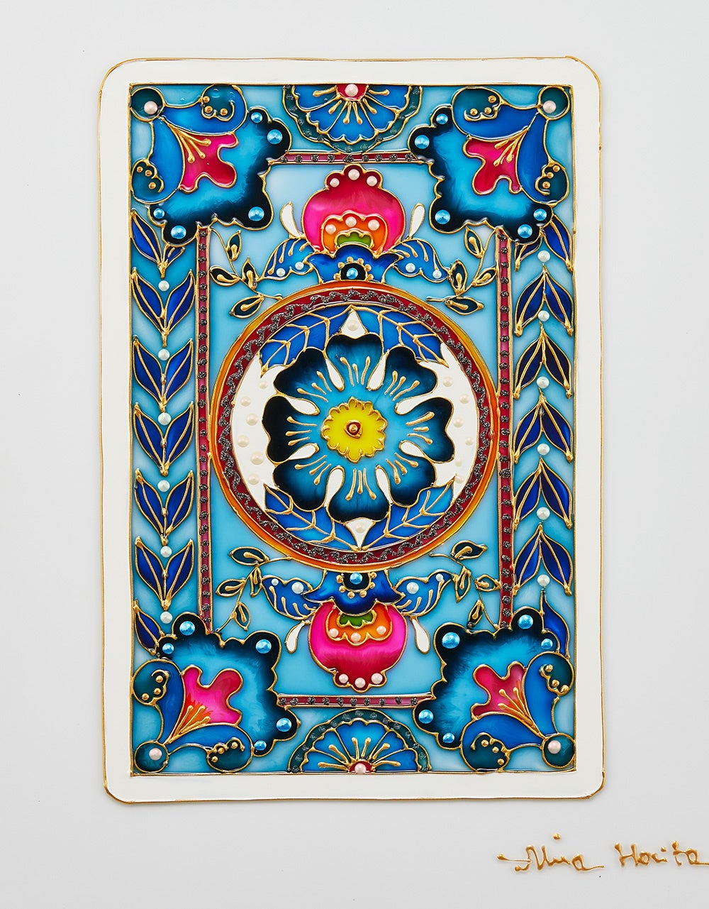 8枚のガラス絵をデザインした、2025年バレンタイン限定『ネコの