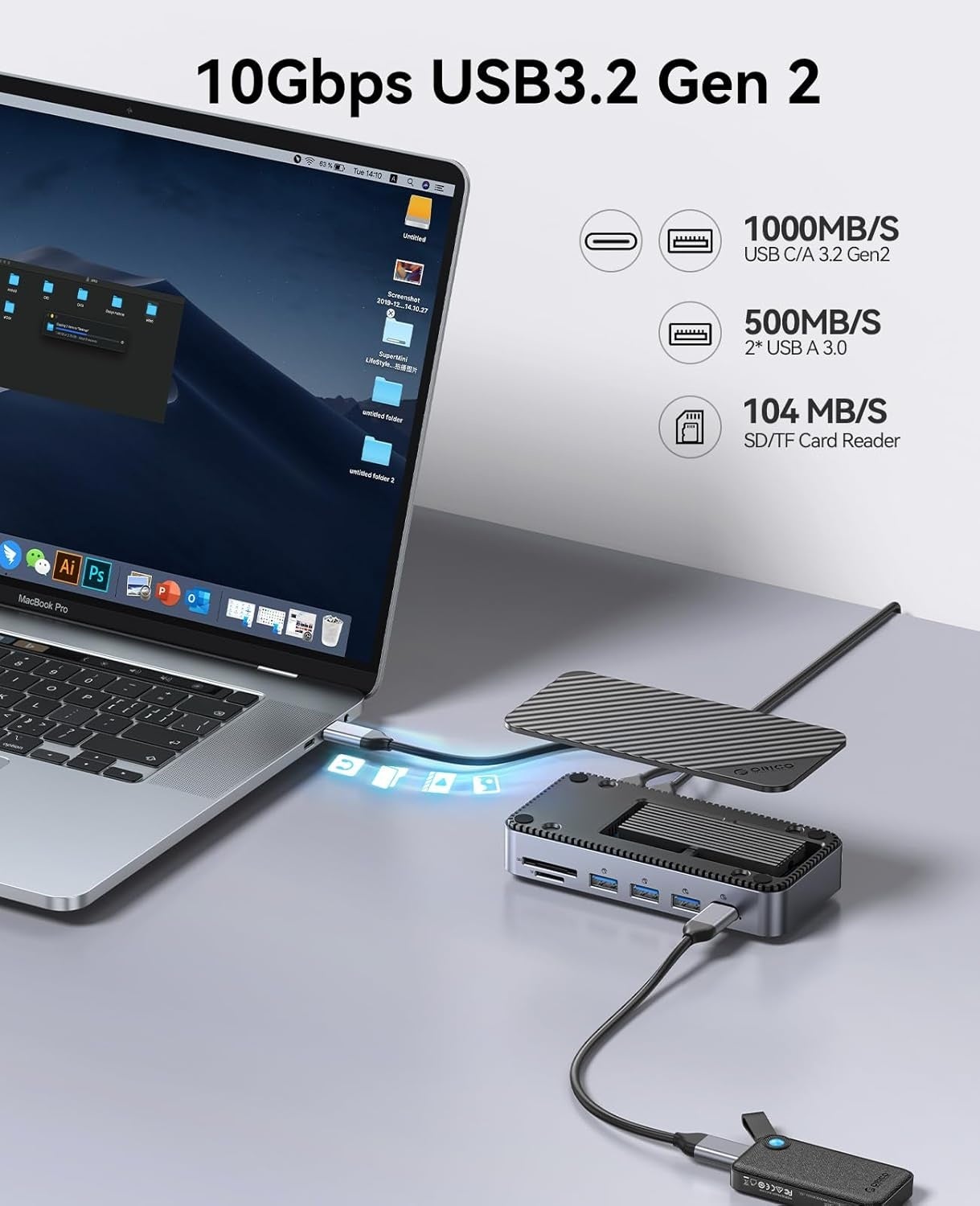 特別割引】ORICO 12-in-1 USB C ハブ M.2 SSDケース：時事ドットコム