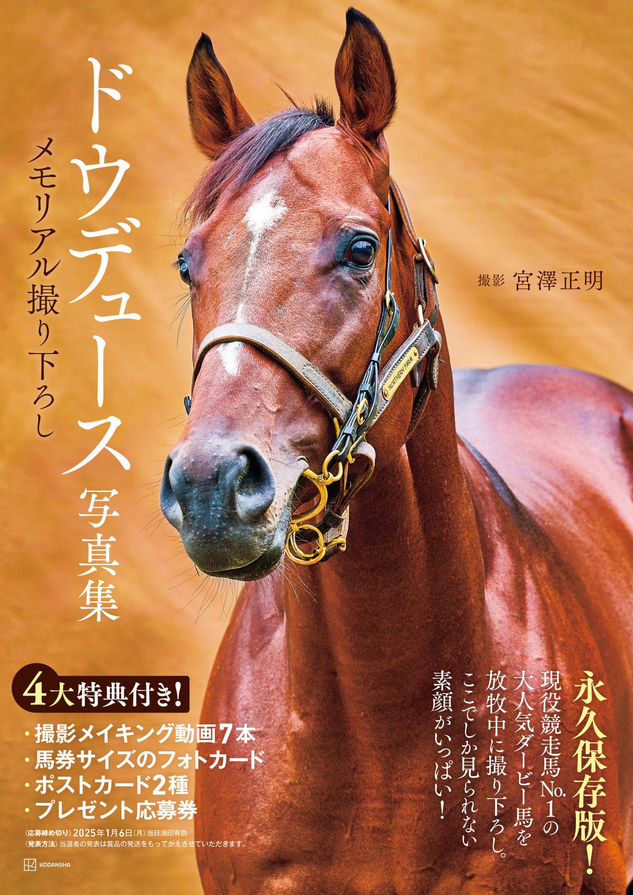 現役競走馬No.1人気・ドウデュース撮り下ろし写真集が発売前重版決定