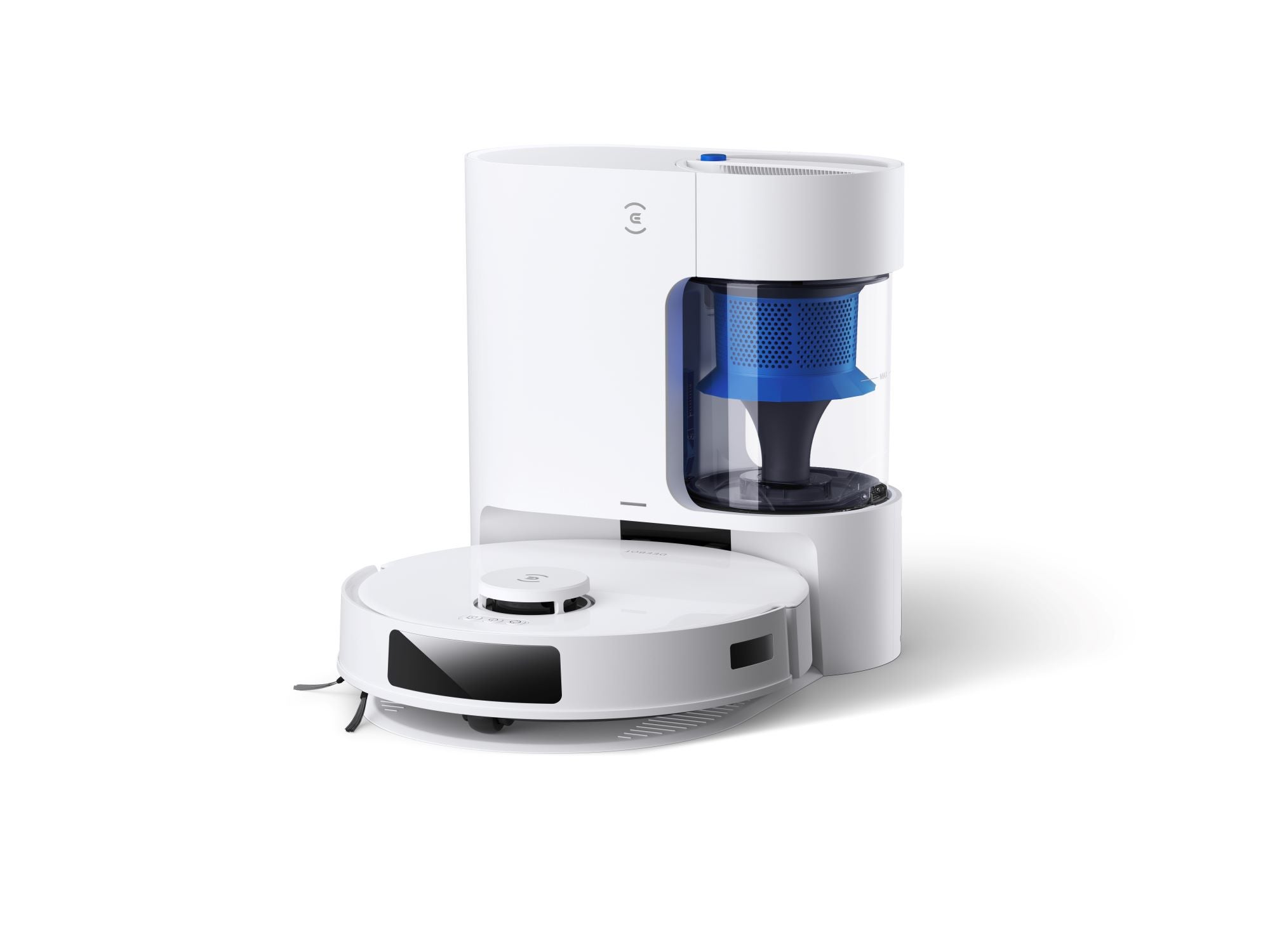 エコバックス初、PureCyclone自動集塵ステーションと8,000Paの吸引力