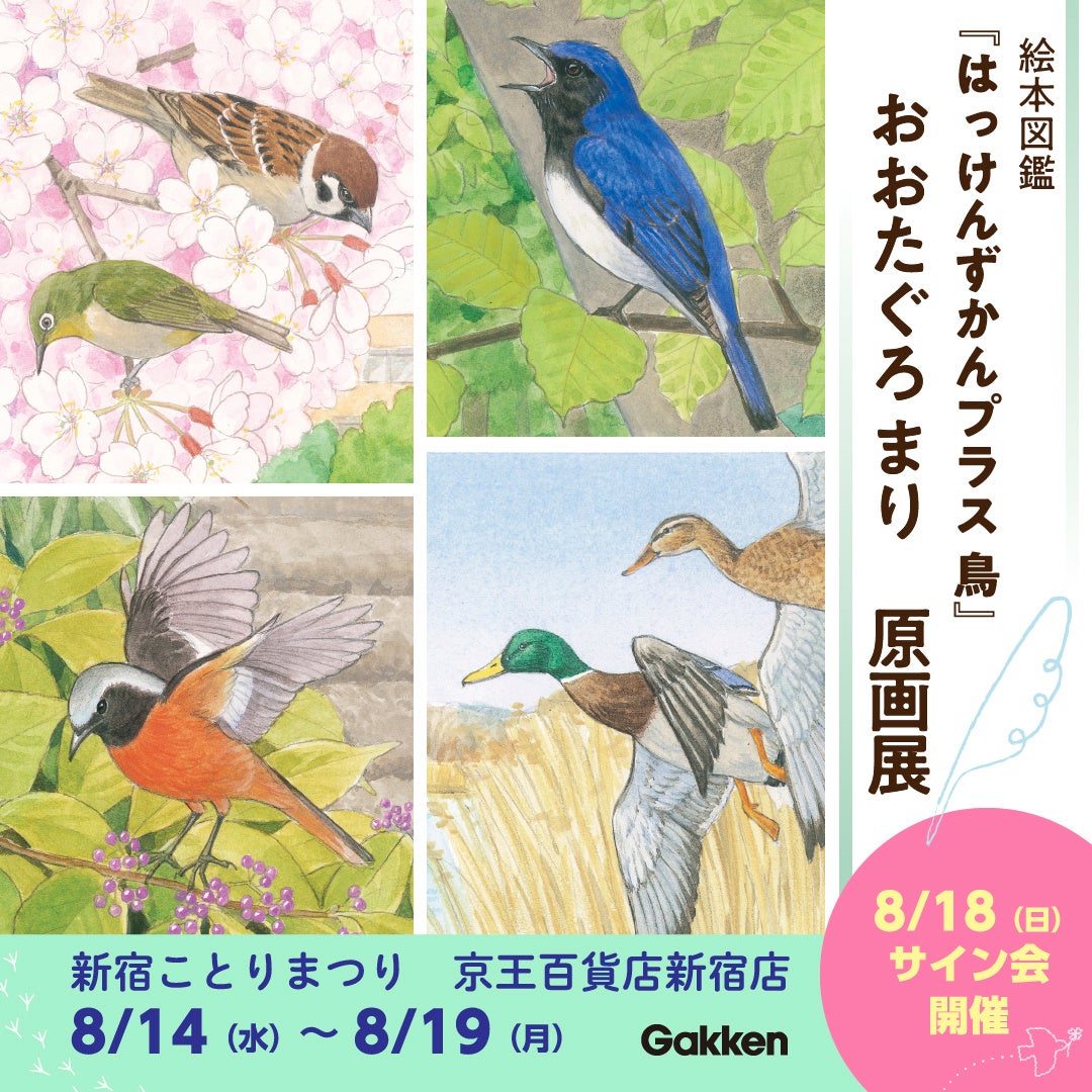 いきいきと描かれた四季の鳥たち！ 絵本図鑑『はっけんずかんプラス 鳥