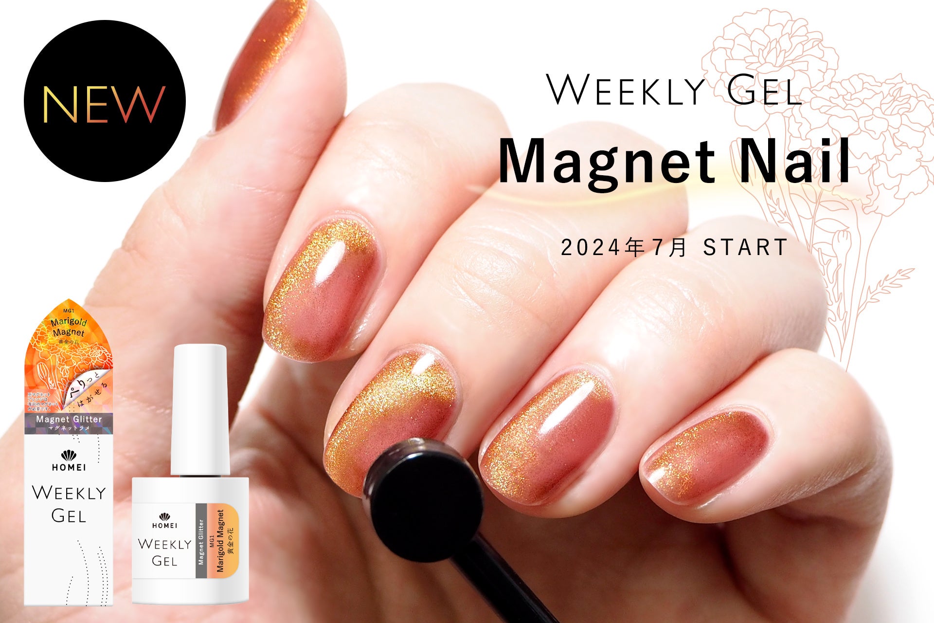ぺりっとはがせる」HOMEIウィークリージェルに、トレンドのマグネット