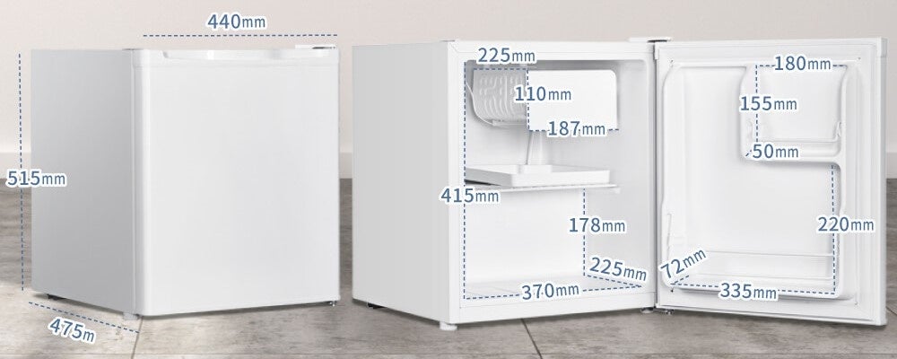 50cm四方のコンパクトサイズが使いやすい！】セカンド冷蔵庫におすすめ